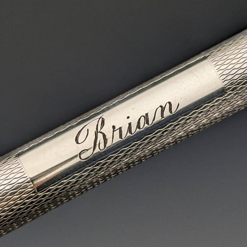 1959 年英國 Vintage Yard O 紅色純銀動力鉛筆帶皮筆盒