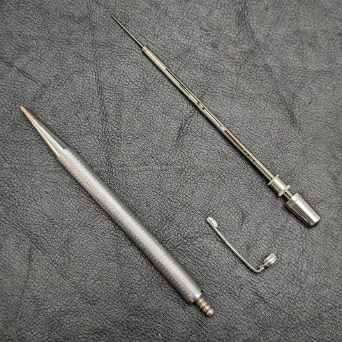 1959 年英國 Vintage Yard O 紅色純銀動力鉛筆帶皮筆盒