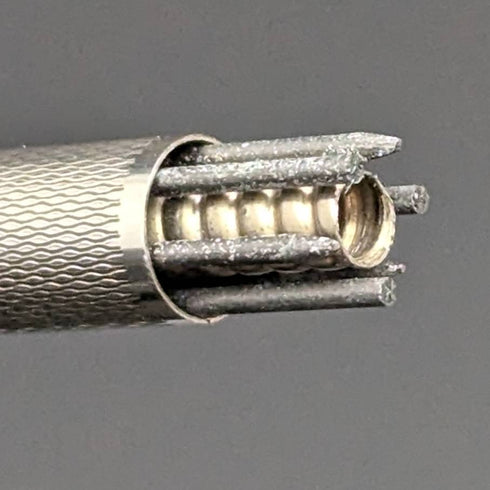 1959 年英國 Vintage Yard O 紅色純銀動力鉛筆帶皮筆盒