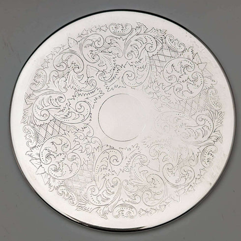Set of 6 British Vintage Silver Plated Coasters Boxed