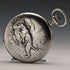 Around 1910 Antique Ulysse Nardin pocket watch Wild beast engraving Silver hunter case Works well