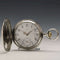 Around 1900 Antique Omega pocket watch silver side hunter case works well
