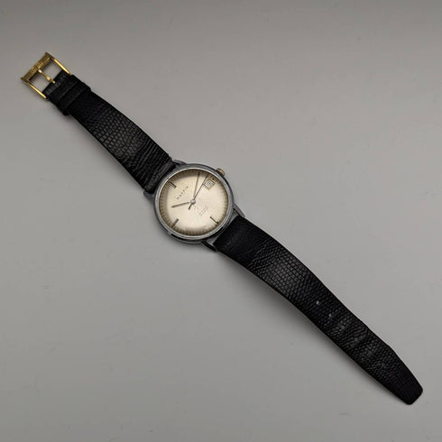 British Vintage MAPPIN self-winding watch 3 hands calendar metal case operation good