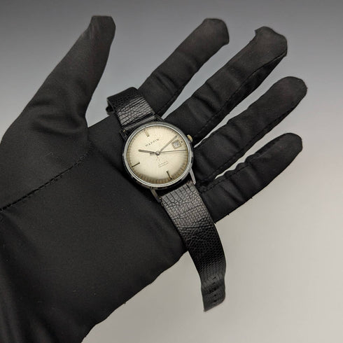 British Vintage MAPPIN self-winding watch 3 hands calendar metal case operation good