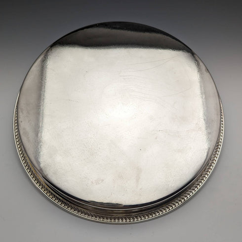 英國復古銀盤畫廊托盤直徑 28cm 紙盒裝