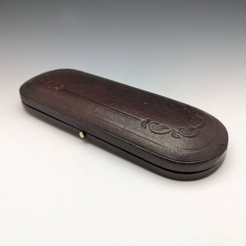 1851年 英国アンティーク 純銀製クリスニングカトラリーセット Foxall and Co ケース入