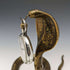 Antique Cobra Shaped Brass Pocket Watch Holder Display Stand Height 15cm