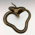 Antique Cobra Shaped Brass Pocket Watch Holder Display Stand Height 15cm