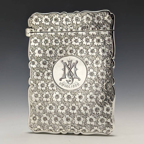 1897 年英國古董純銀名片夾 58 克 Frederick Marson