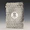 1897 British antique sterling silver card case 58g Frederick Marson