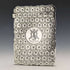1897 British antique sterling silver card case 58g Frederick Marson