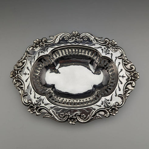 1903 年英國古董純銀糖果盤 80 克威廉赫頓