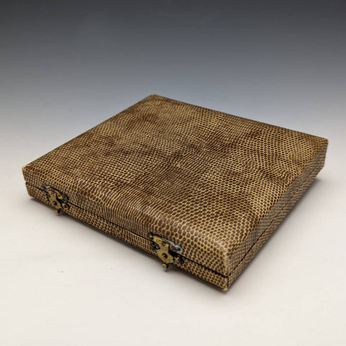 1955年 英国ヴィンテージ 純銀製ティースプーン6本セット エナメル装飾 ケース入り