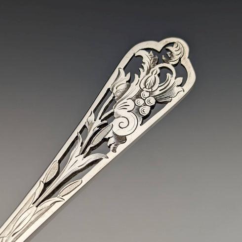 1890年頃 英国アンティーク シルバープレート製 フルーツ&ナッツセット ケース入