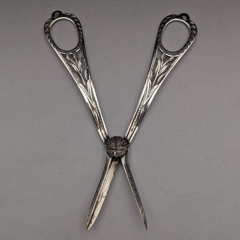 1890年頃 英国アンティーク シルバープレート製 フルーツ&ナッツセット ケース入