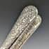 Around 1890 English antique silver plate fruit & nuts set in case