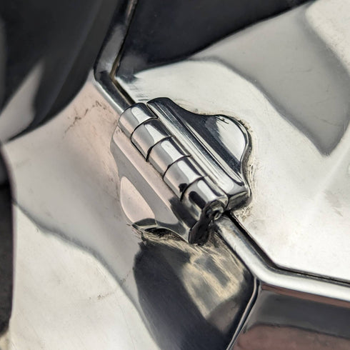 1918年 英国アンティーク 純銀製 大型ティーポット 731g Walker and Hall