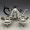 1905 British Antique Pure Silver (925 Silver) Bachelor Teapot 3 Piece Set Total 500g Charles Boyton