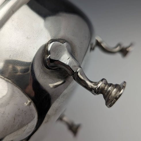 1905 British Antique Pure Silver (925 Silver) Bachelor Teapot 3 Piece Set Total 500g Charles Boyton