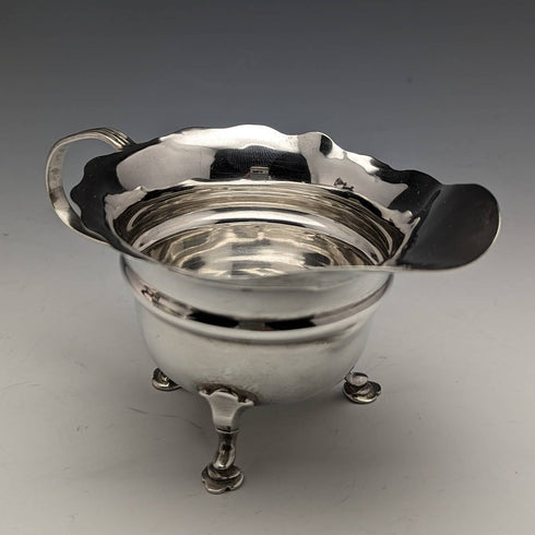 1905 British Antique Pure Silver (925 Silver) Bachelor Teapot 3 Piece Set Total 500g Charles Boyton