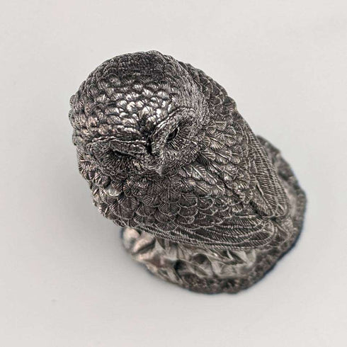 UK Country Artists Sterling Silver Sculpture Owl Figurine 78g