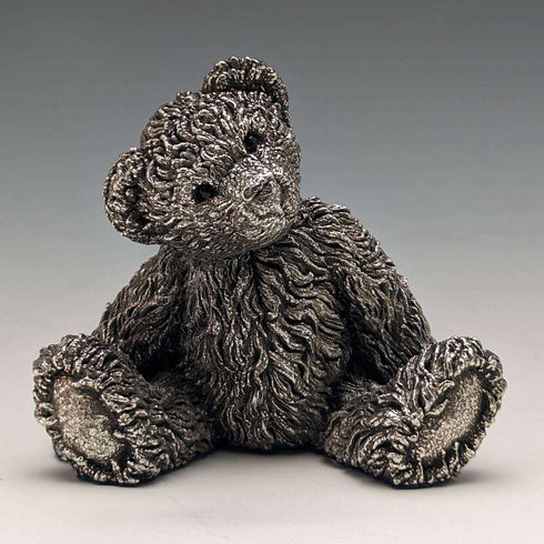 British Country Artists Sterling Silver Sculpture Teddy Bear Figurine 117g