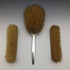 1939 British Vintage Sterling Silver Handle Brush Set of 3 with Enamel Decoration