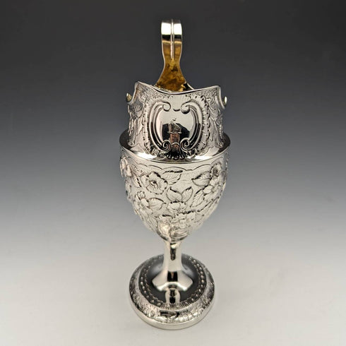 1797 British Antique Georgian Sterling Silver Cream Jug 191g