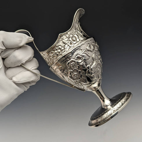 1797 British Antique Georgian Sterling Silver Cream Jug 191g