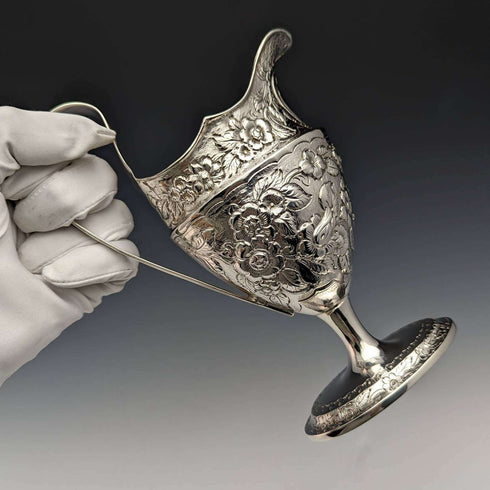 1797 British Antique Georgian Sterling Silver Cream Jug 191g
