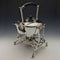 Around 1915 British Antique Silver Plate Kettle & Burner Stand Set Martin and Hall