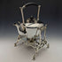 Around 1915 British Antique Silver Plate Kettle & Burner Stand Set Martin and Hall