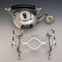 Around 1915 British Antique Silver Plate Kettle & Burner Stand Set Martin and Hall