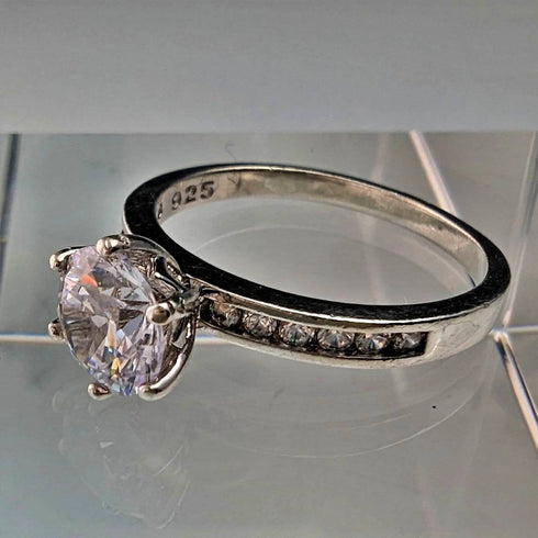 ヴィンテージ ジュエリー ジルコニア スターリングシルバーリング