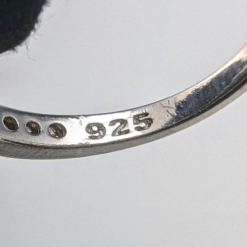 ヴィンテージ ジュエリー ジルコニア スターリングシルバーリング