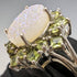 Vintage Jewelry Two Color Quartz Sterling Silver Ring