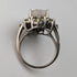 Vintage Jewelry Two Color Quartz Sterling Silver Ring