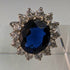 ヴィンテージ ジュエリーブルーストーン スターリングシルバーリング