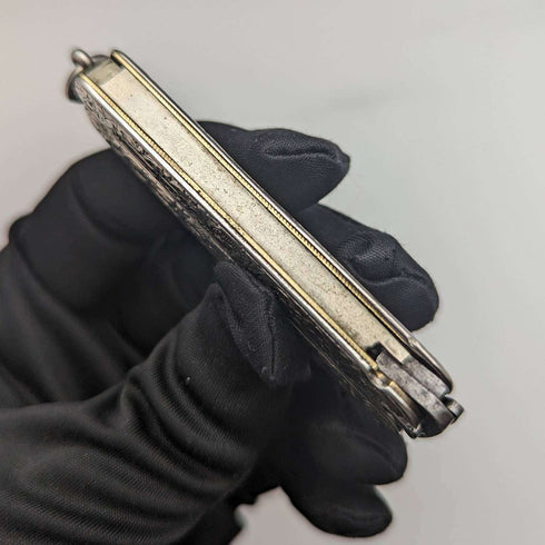 19 世紀末英國古董純銀手柄便攜式折疊剪刀
