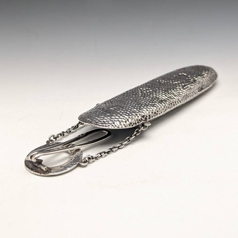 1902 年英國古董純銀腰帶眼鏡盒