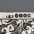 1887 British antique sterling silver card case 46g Frederick Marson