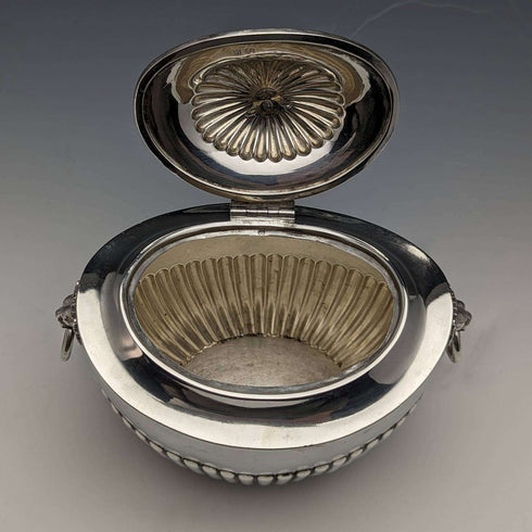 Tetera antigua de plata de ley, 1898, Reino Unido, 220 g, John and William Deakin