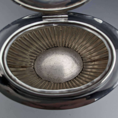 Tetera antigua de plata de ley, 1898, Reino Unido, 220 g, John and William Deakin