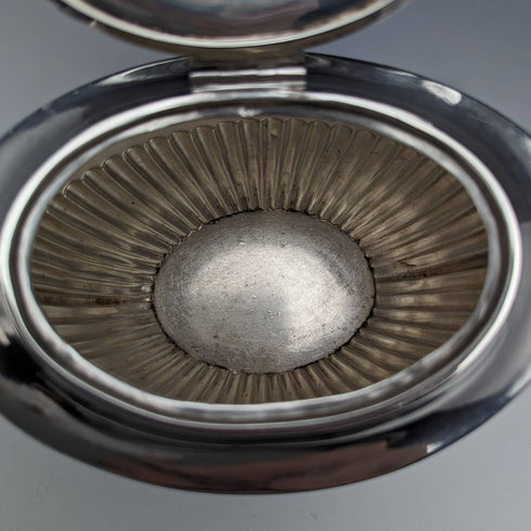 1898 British Antique Sterling Silver Tea Caddy 220g John and William Deakin