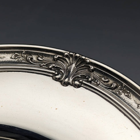 1900 年左右美國古董純銀側盤一對共 366 克