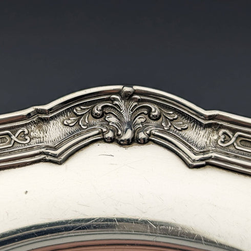 1900 年左右美國古董純銀側盤一對共 366 克