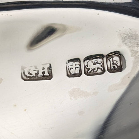 1902 年英國古董純銀盤子 141 克哈里森兄弟