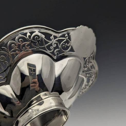 1902 年英國古董純銀盤子 141 克哈里森兄弟