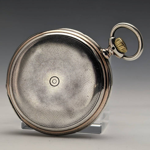 1925年頃 ヴィンテージ ロンジン 懐中時計 銀側ハンターケース 動作良好