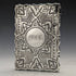 1872 British antique sterling silver card case 50g GEORGE UNITE